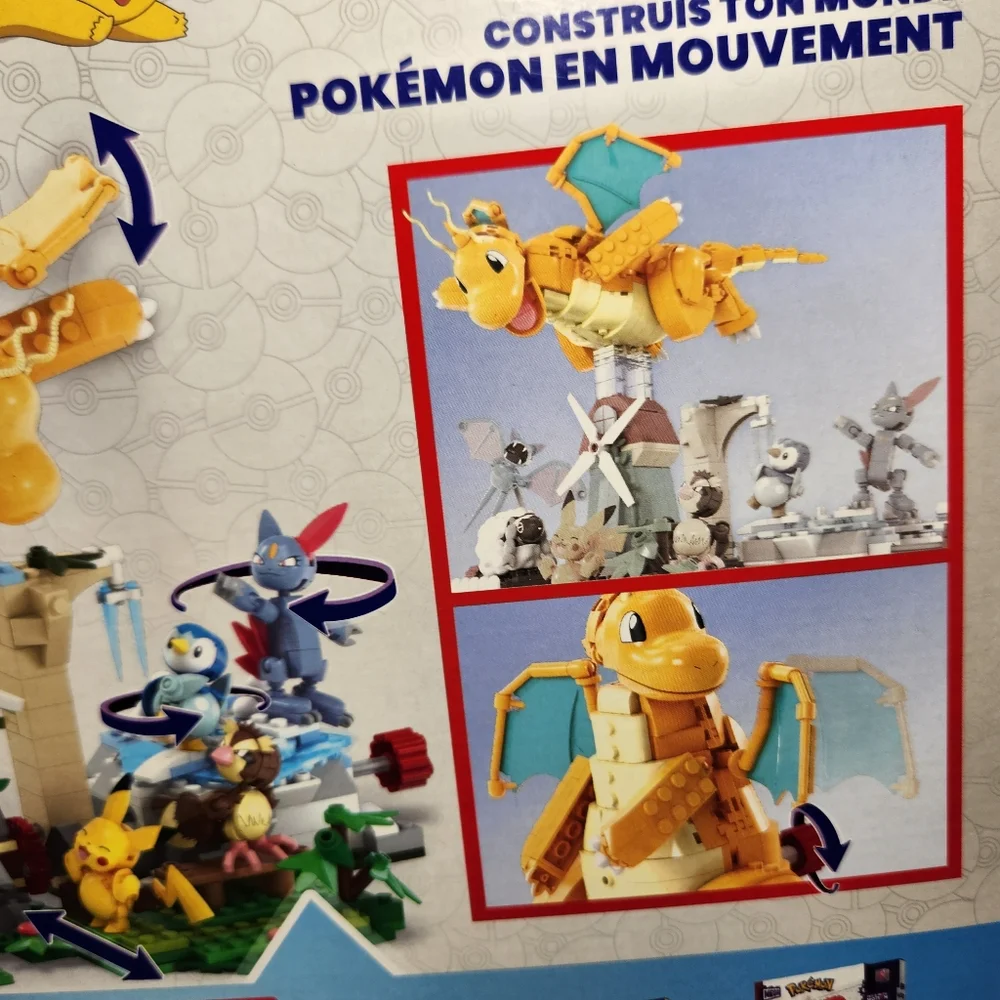 NEW Dragonite MEGA Pokémon Action Figure Building Toys Set LEGO COMPATIBLE 387